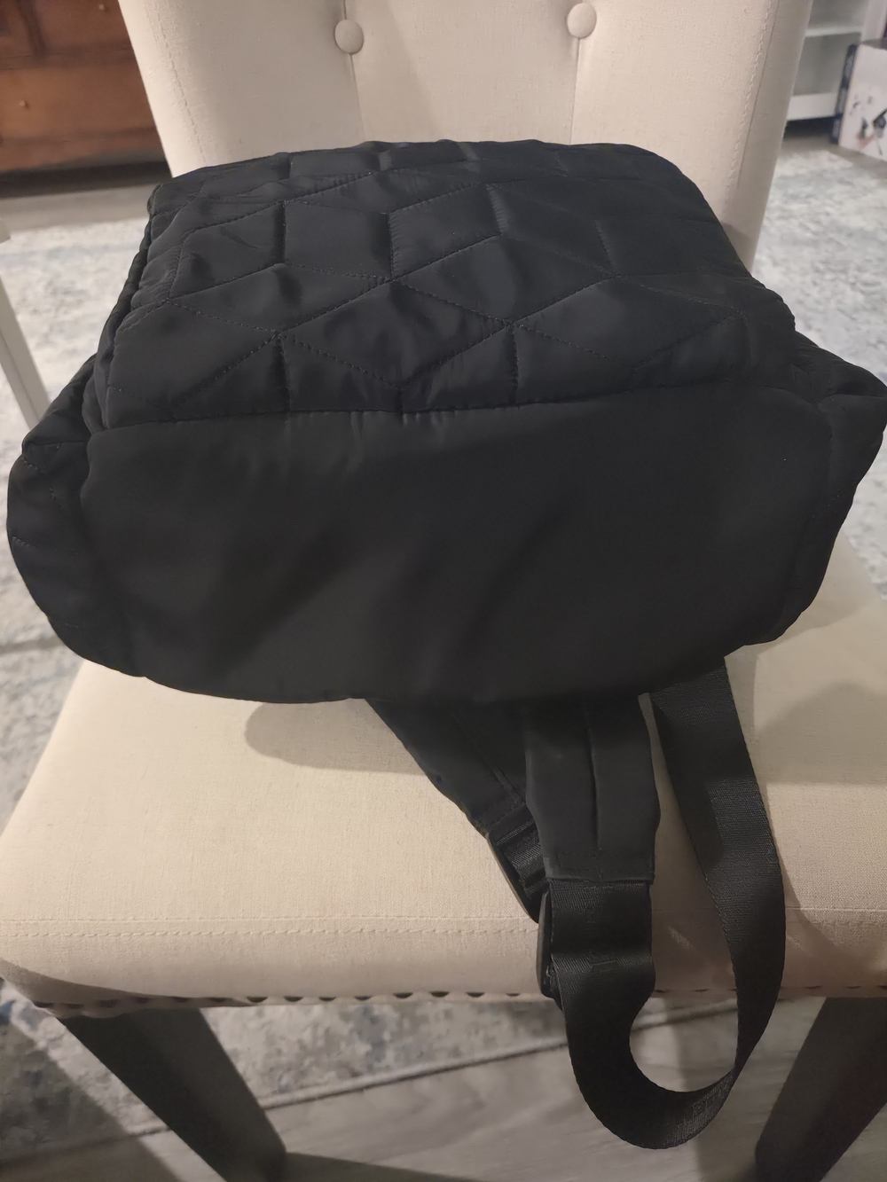 Steve Madden Black Quilted Backpack - Picture 4 of 8